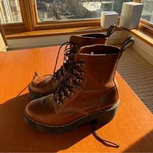 Brown Platform Dr. Martens